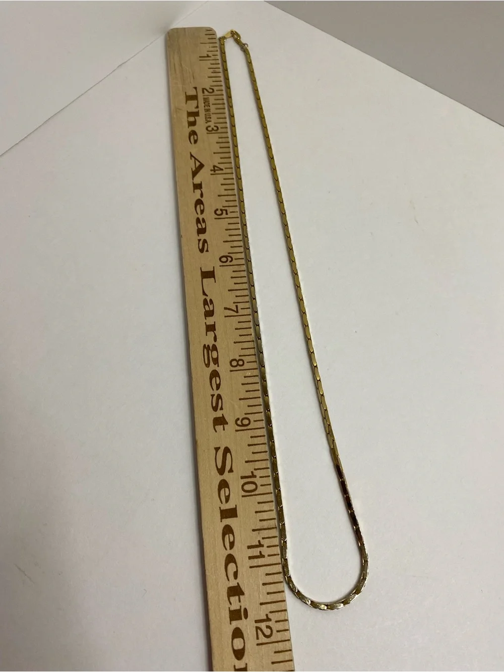Vintage 14K GP Gold Plated 24” Oval Box Link Chain Necklace Geometric Design